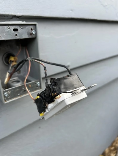 Damaged electrical panel example 7