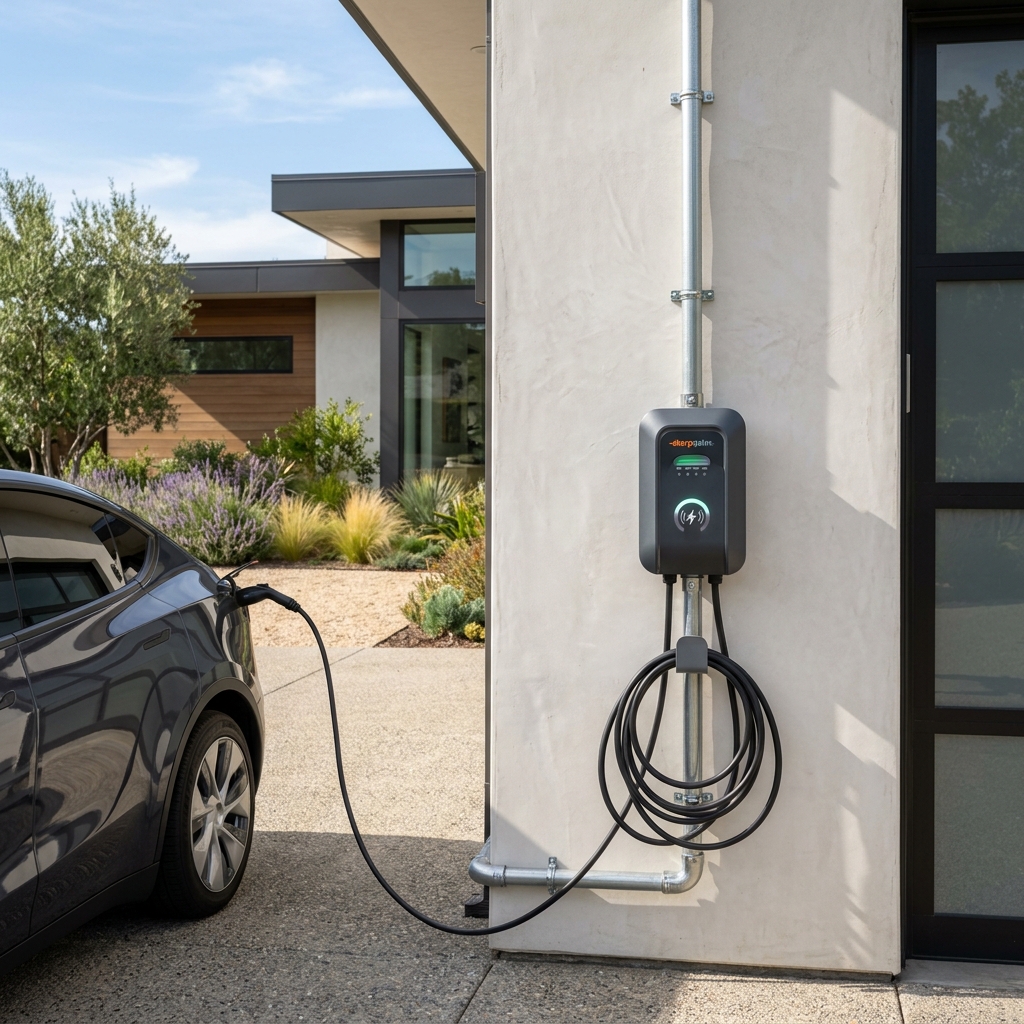 Exterior ChargePoint installation