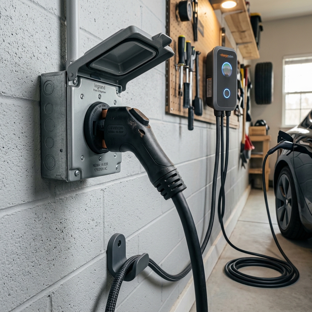 NEMA 14-50 EV outlet setup